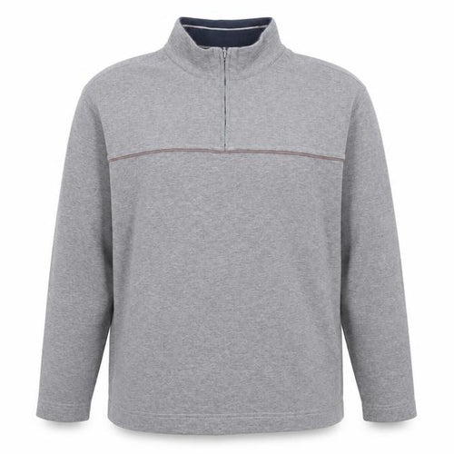 Trader Jeans Company Mens Grey 2XL 1/4 Zip Sweatshirt