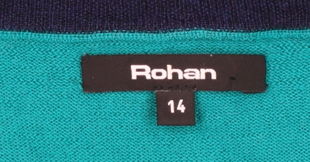 Rohan Womens Blue Size 14 Crew Neck Long Sleeve Pullover Jumper