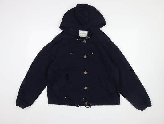 George Women's Blue Hooded Cotton Anorak Jacket XS