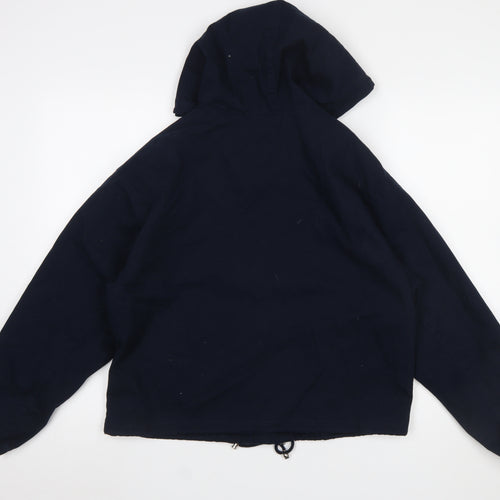 George Women's Blue Hooded Cotton Anorak Jacket XS