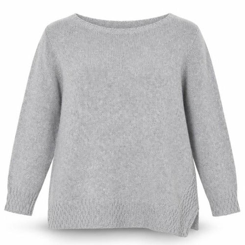 Marks and Spencer Per Una Women’s Grey Asymmetric Knit Jumper Size 18