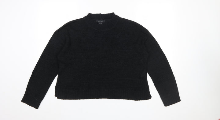 New Look Women's Black Knit Pullover Jumper Medium