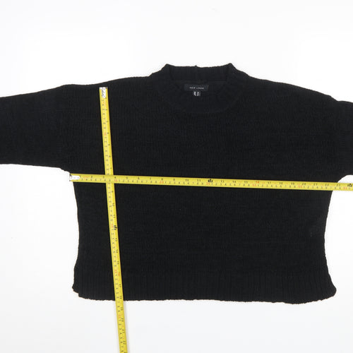 New Look Women's Black Knit Pullover Jumper Medium