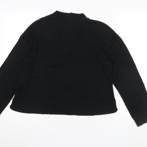 New Look Women's Black Knit Pullover Jumper Medium