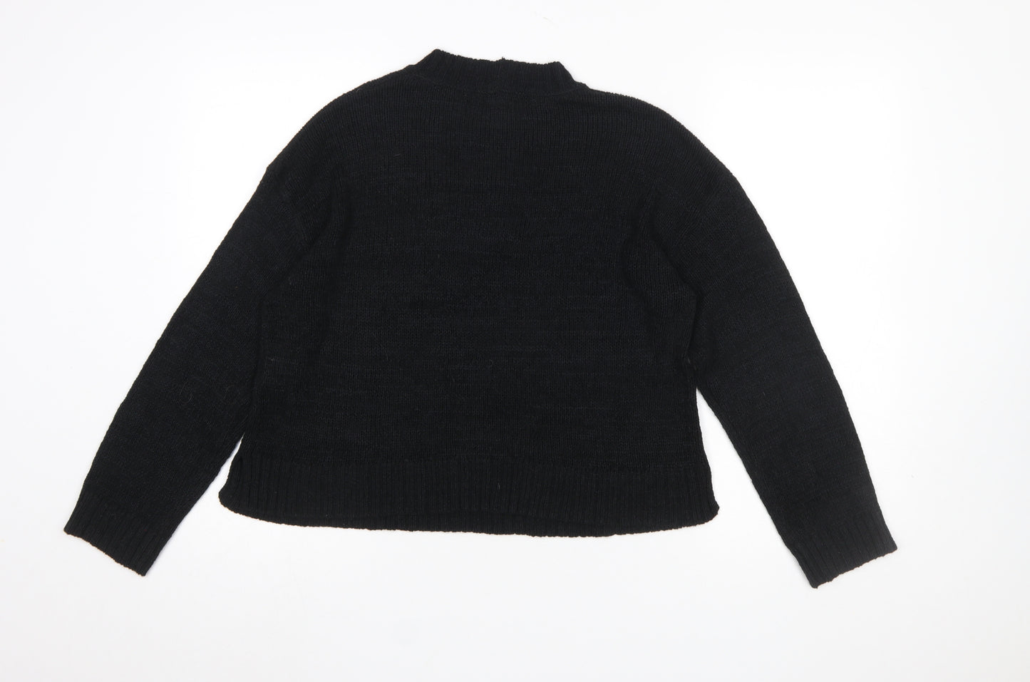 New Look Women's Black Knit Pullover Jumper Medium