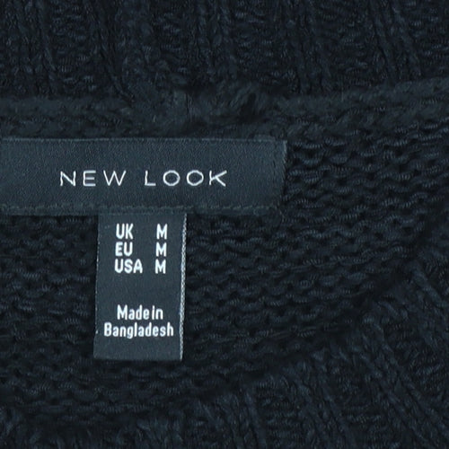 New Look Women's Black Knit Pullover Jumper Medium