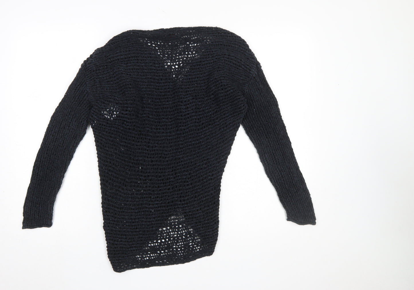 Joe Browns Women’s Black Open-Knit Wrap Jumper Size 8/10
