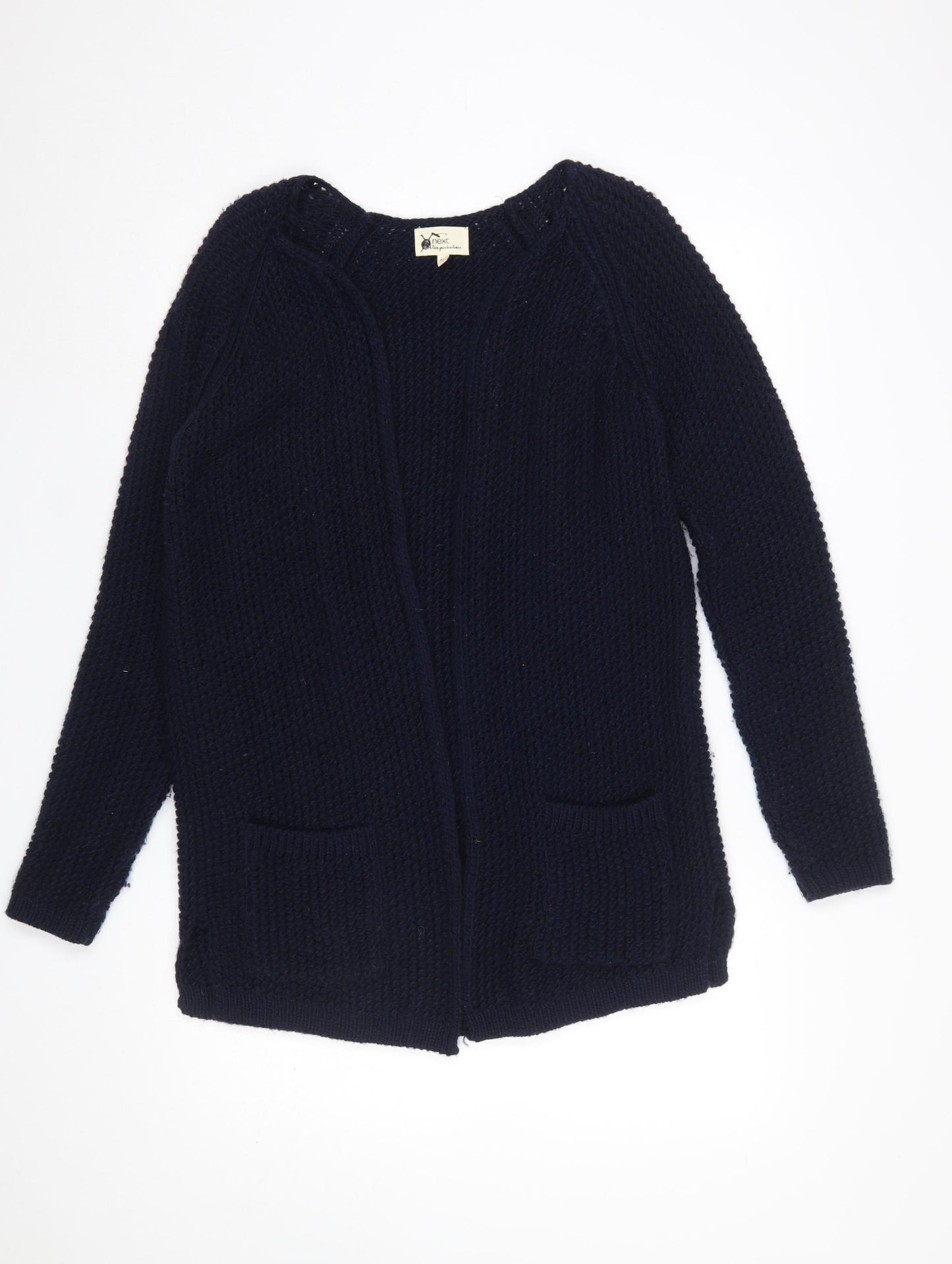 Next Women’s Blue Chunky Knit Open Cardigan Medium
