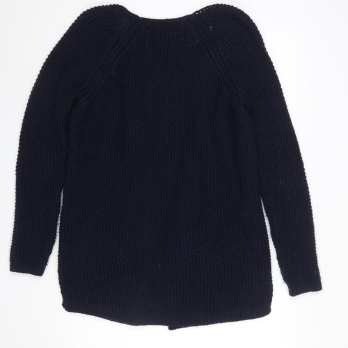 Next Women’s Blue Chunky Knit Open Cardigan Medium