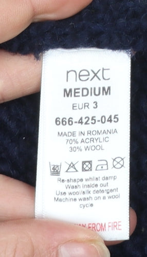 Next Women’s Blue Chunky Knit Open Cardigan Medium
