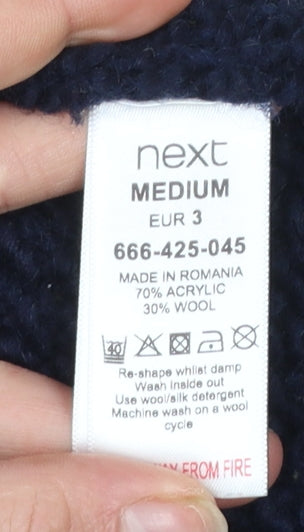 Next Women’s Blue Chunky Knit Open Cardigan Medium