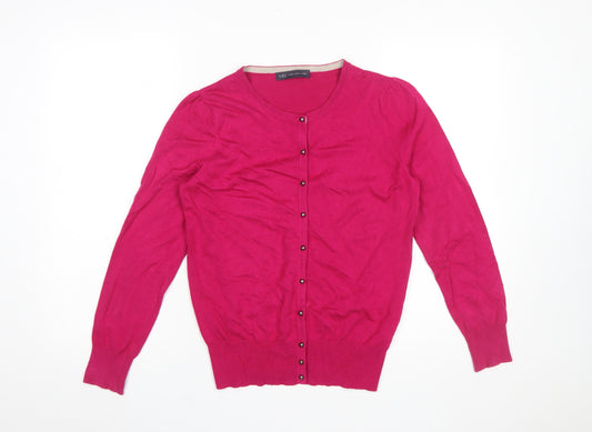 Marks and Spencer Women’s Pink Long Sleeve Cardigan Size 12