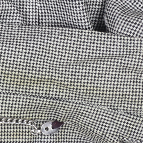 Austin Reed Women's Grey Wool Houndstooth Blazer Jacket Size 16 Classic Fit
