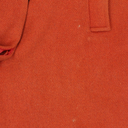 Dickins & Jones Women's Red Wool Mid-Length Overcoat Size 8