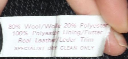 Next Women's Grey Wool Blend Leather Trim Long Overcoat Size 12