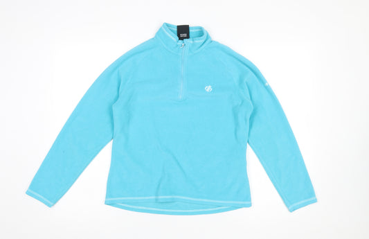 Dare 2b Women's Blue Fleece 1/4 Zip Pullover Sweatshirt UK 14