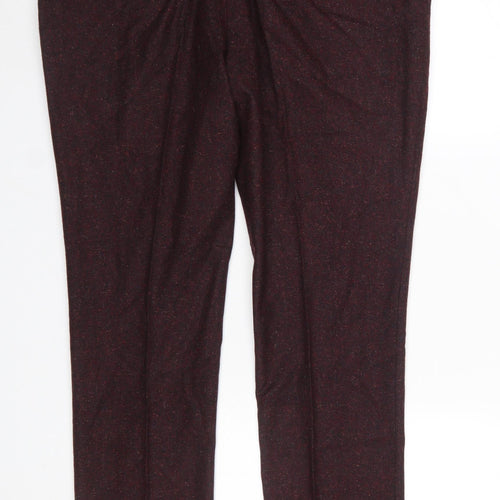 Next Men’s Brown Wool Blend Formal Dress Trousers Size 36R