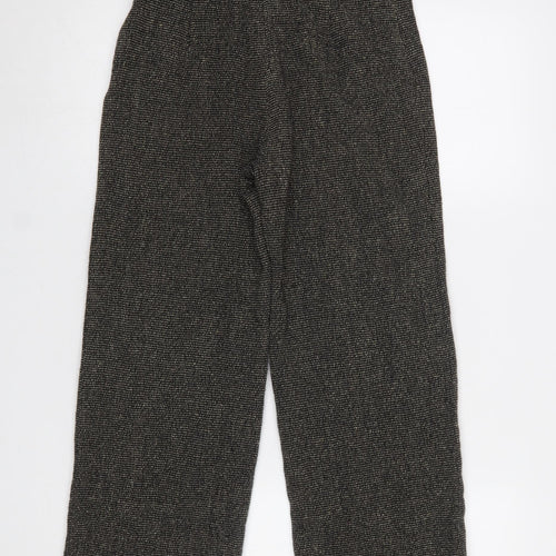 MaxMara Women’s Grey Wool Tweed Straight Trousers Size 12