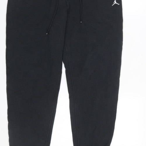 Jordan Men's Black Jogger Sweatpants M Cotton Blend Tapered Fit