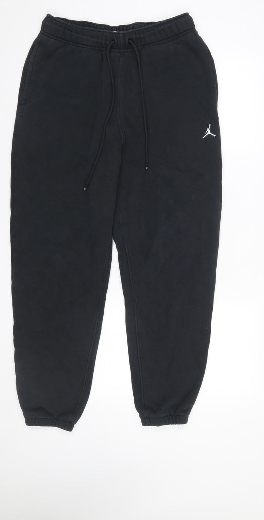 Jordan Men's Black Jogger Sweatpants M Cotton Blend Tapered Fit