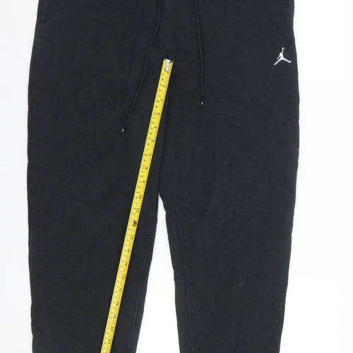Jordan Men's Black Jogger Sweatpants M Cotton Blend Tapered Fit