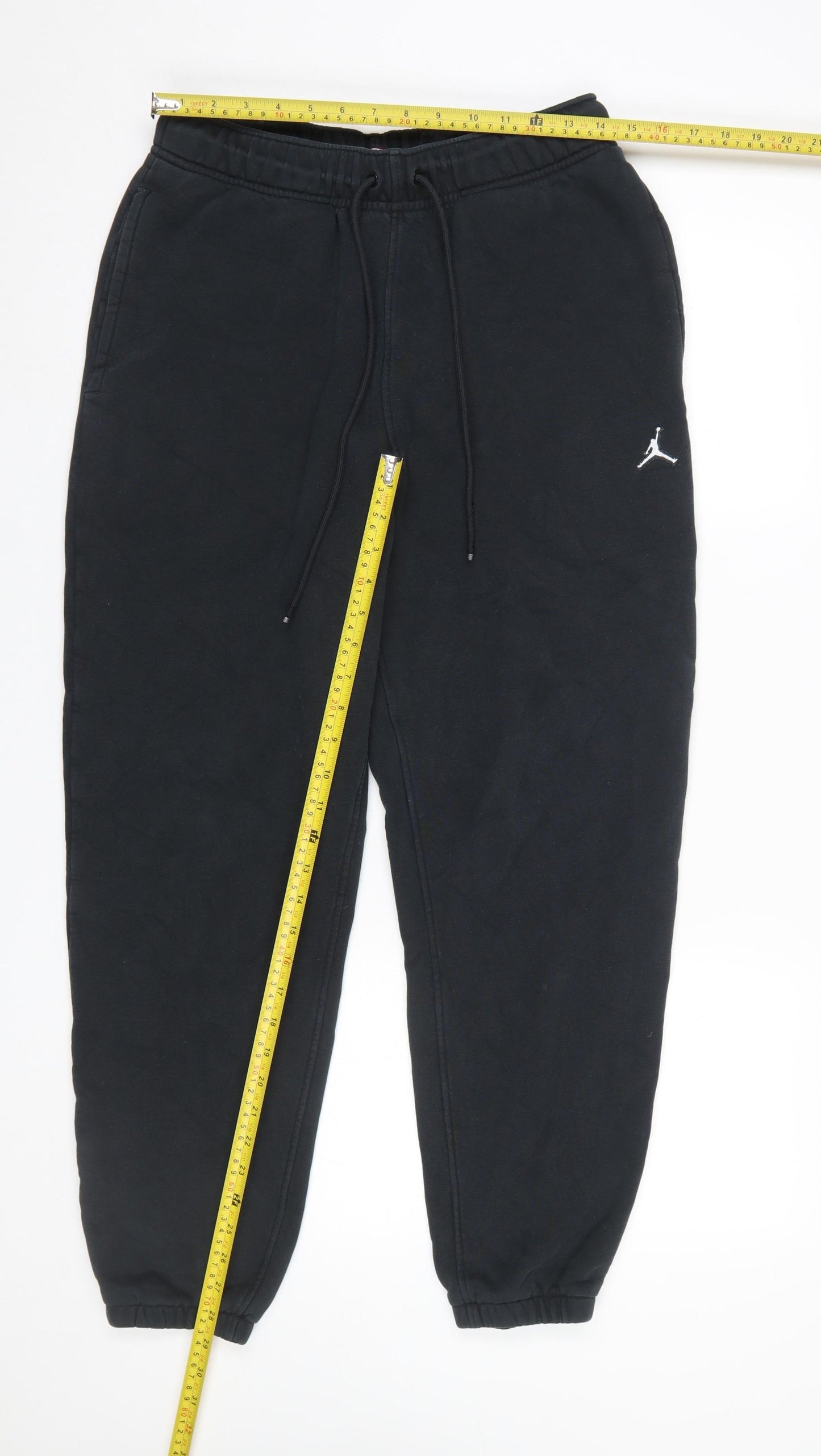 Jordan Men's Black Jogger Sweatpants M Cotton Blend Tapered Fit