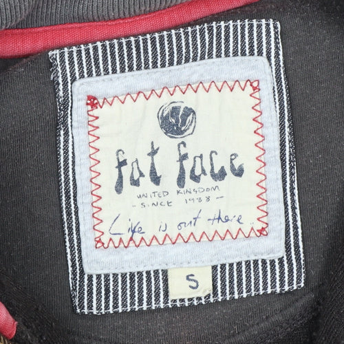 Fat Face Men’s Brown Fleece 1/4 Zip Pullover Sweatshirt Size S
