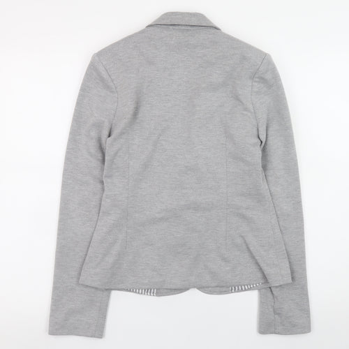 Atmosphere Womens Grey Blazer Size 10 Regular Fit Single Button