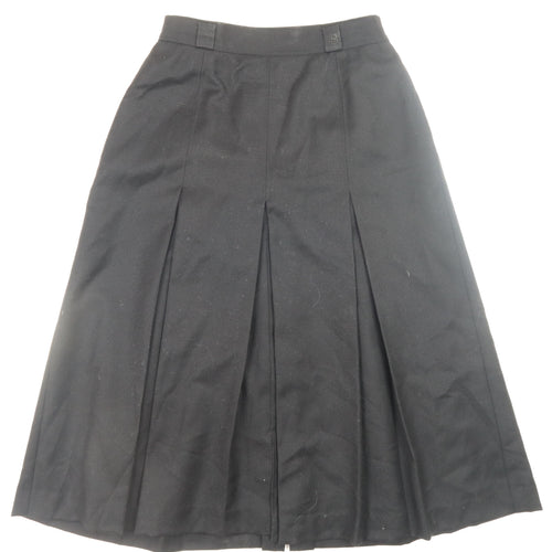 Bianca Womens Black Midi Pleated Lined Formal Skirt Size 10