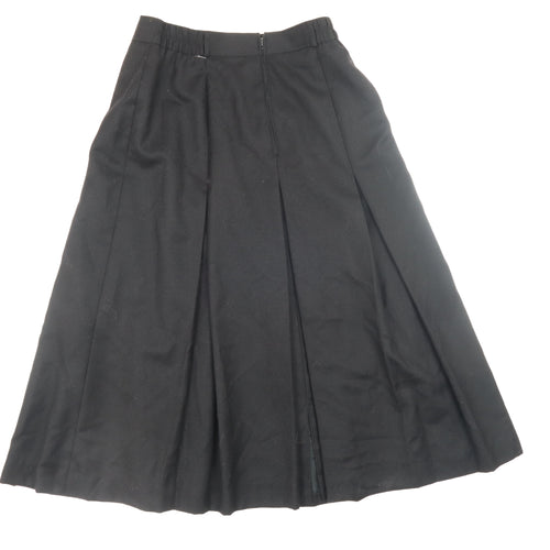Bianca Womens Black Midi Pleated Lined Formal Skirt Size 10