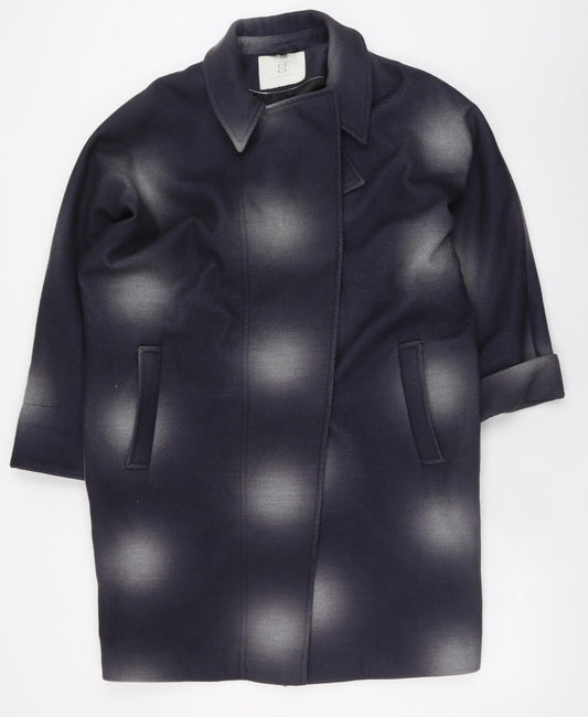 Lakeland Women's Blue Mid-Length Overcoat Size M