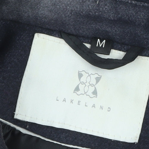 Lakeland Women's Blue Mid-Length Overcoat Size M