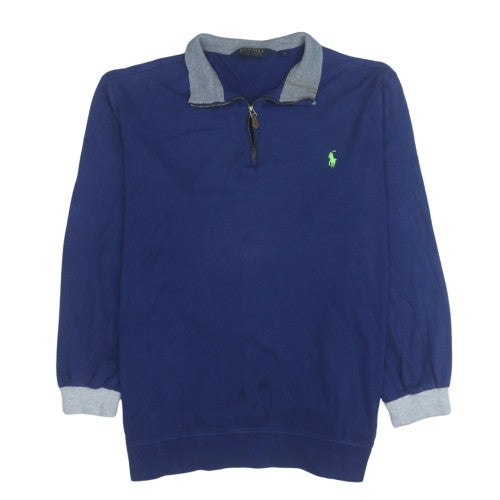 Polo Ralph Lauren Men's Blue 1/4 Zip Sweatshirt Size XL Classic Fit