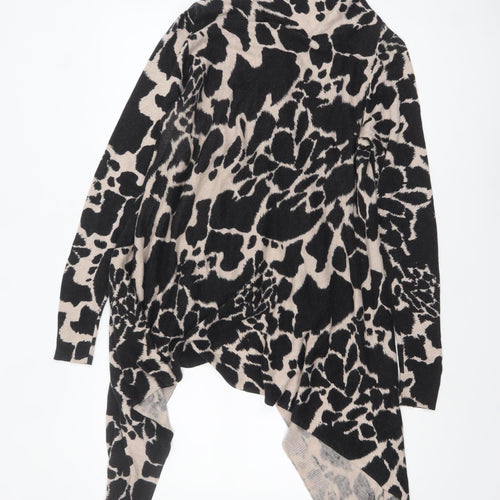 Wallis Women’s Beige Black Animal Print Wrap Cardigan M