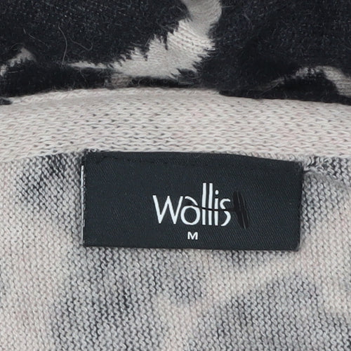 Wallis Women’s Beige Black Animal Print Wrap Cardigan M