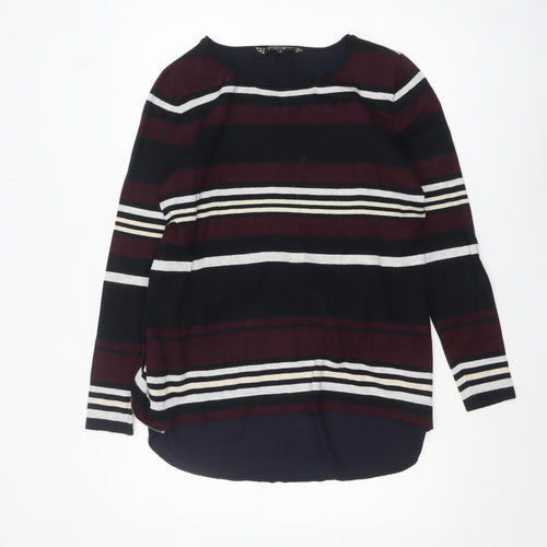 Principles by Ben de Lisi Women's Black Stripe Size 12 Pullover Jumper