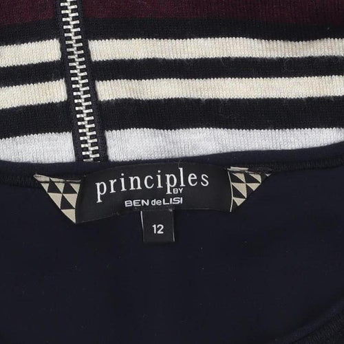 Principles by Ben de Lisi Women's Black Stripe Size 12 Pullover Jumper