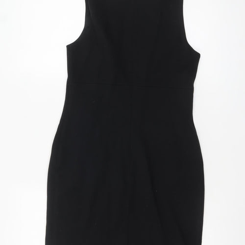 Teentlo Maurice Tarica Women's Black Size 10 Sheath Knee Length Dress