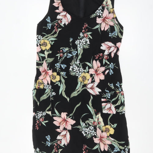 Wallis Women's Multicoloured Floral Sleeveless Shift Dress UK 10