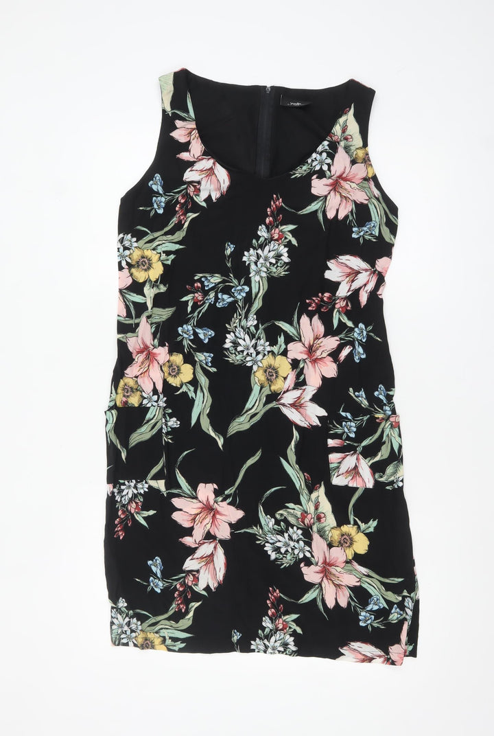 Wallis Women's Multicoloured Floral Sleeveless Shift Dress UK 10