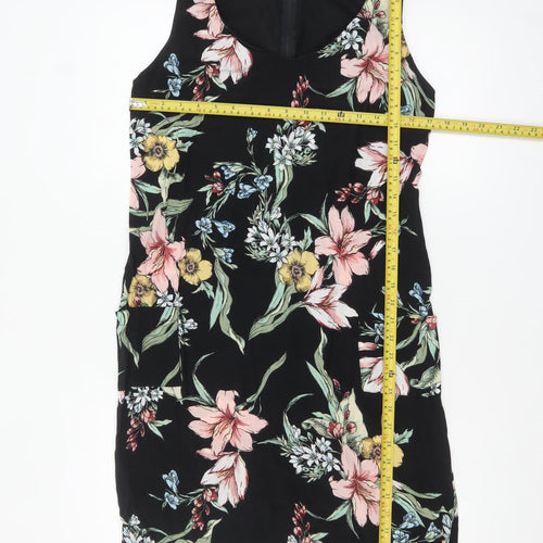 Wallis Women's Multicoloured Floral Sleeveless Shift Dress UK 10