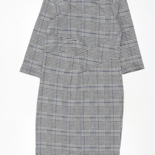 Marks and Spencer Women’s Grey Check Sheath Dress Size 10