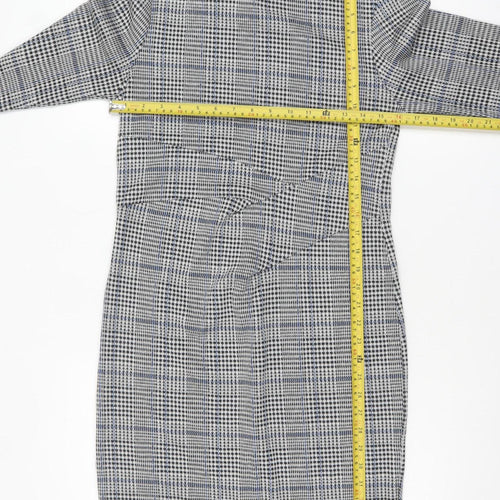 Marks and Spencer Women’s Grey Check Sheath Dress Size 10