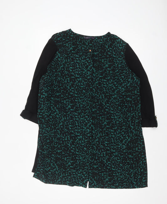 Marks and Spencer Women's Multicoloured Geometric Tunic Blouse UK 18