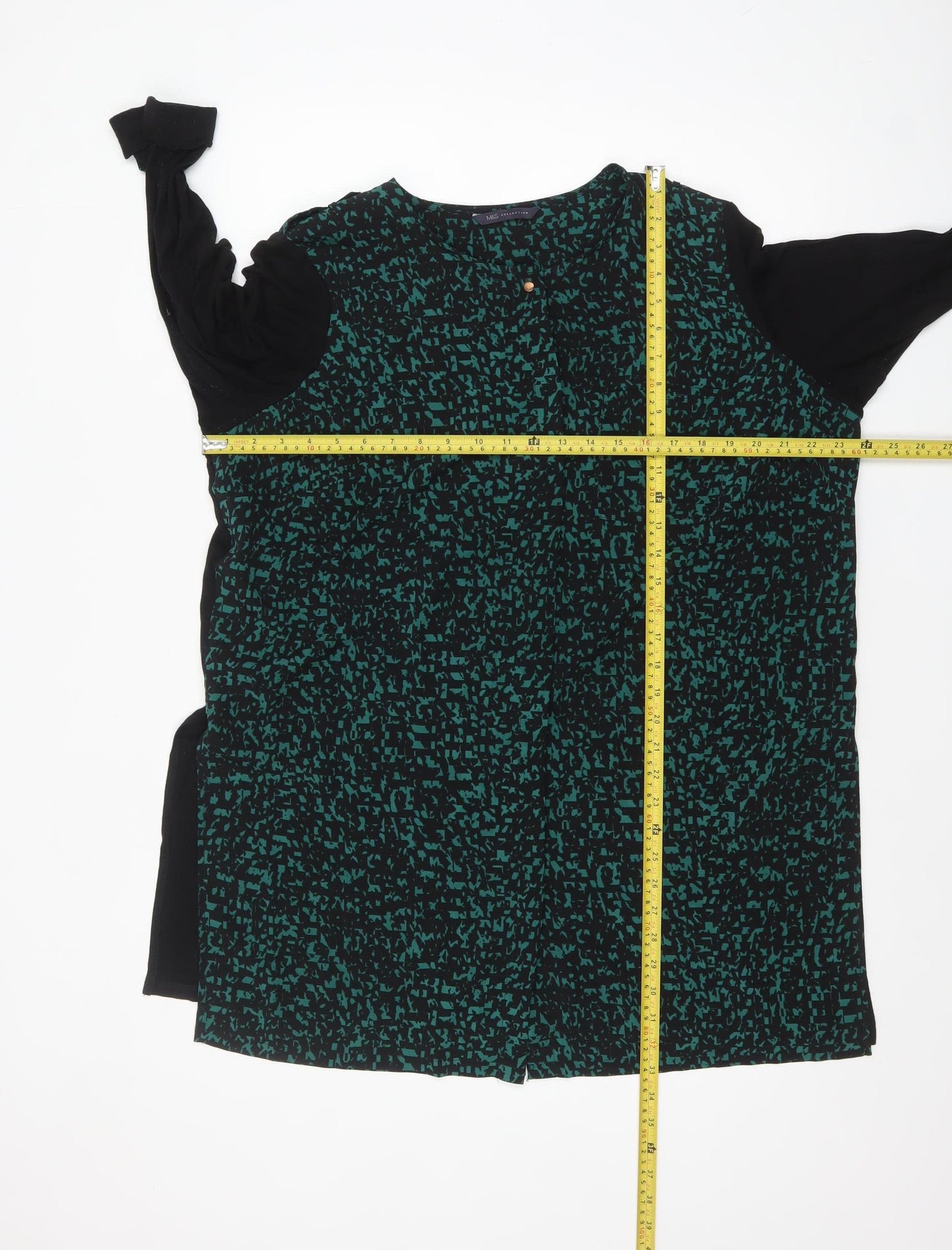 Marks and Spencer Women's Multicoloured Geometric Tunic Blouse UK 18