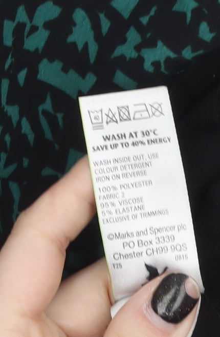 Marks and Spencer Women's Multicoloured Geometric Tunic Blouse UK 18