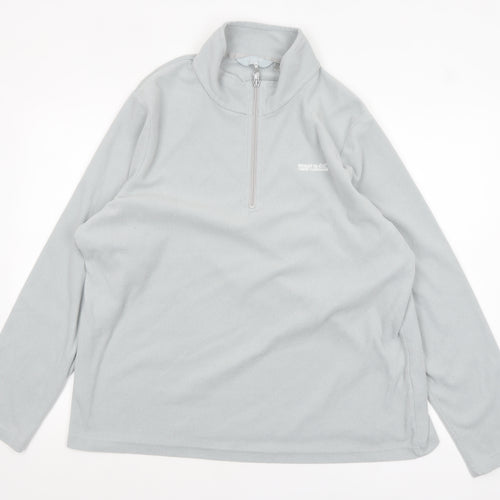 Regatta Women Grey 1/4 Zip Fleece Sweatshirt Size 20