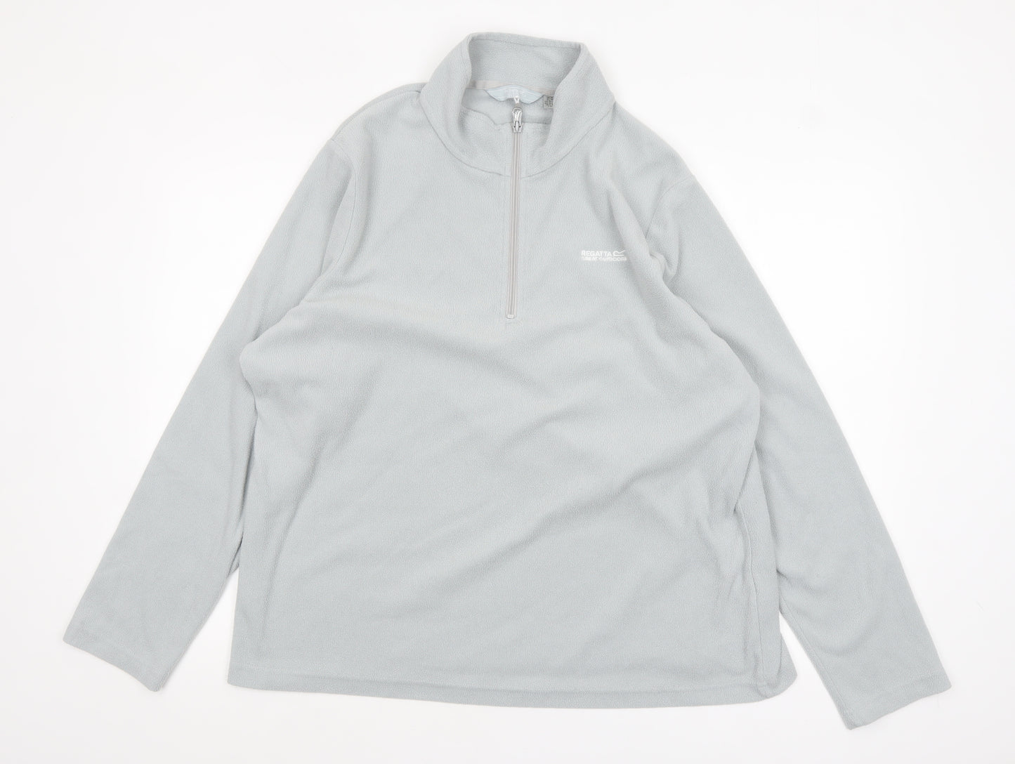 Regatta Women Grey 1/4 Zip Fleece Sweatshirt Size 20