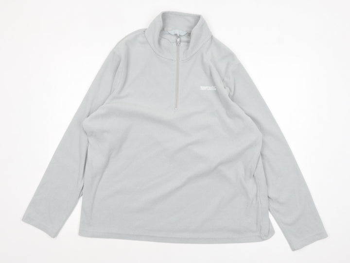 Regatta Women Grey 1/4 Zip Fleece Sweatshirt Size 20