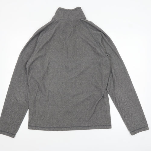 Regatta Mens Grey Half Zip Fleece Sweatshirt M Outdoor Pullover